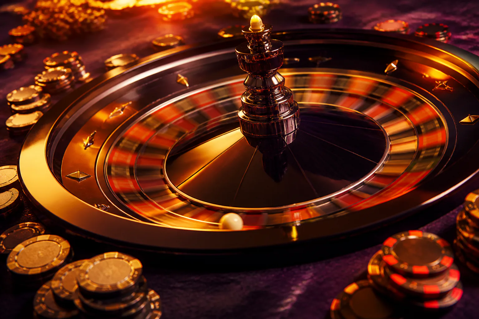 Drache über einer nächtlichen Casino-Szene mit Spielautomaten-Walzen und goldenen Münzen